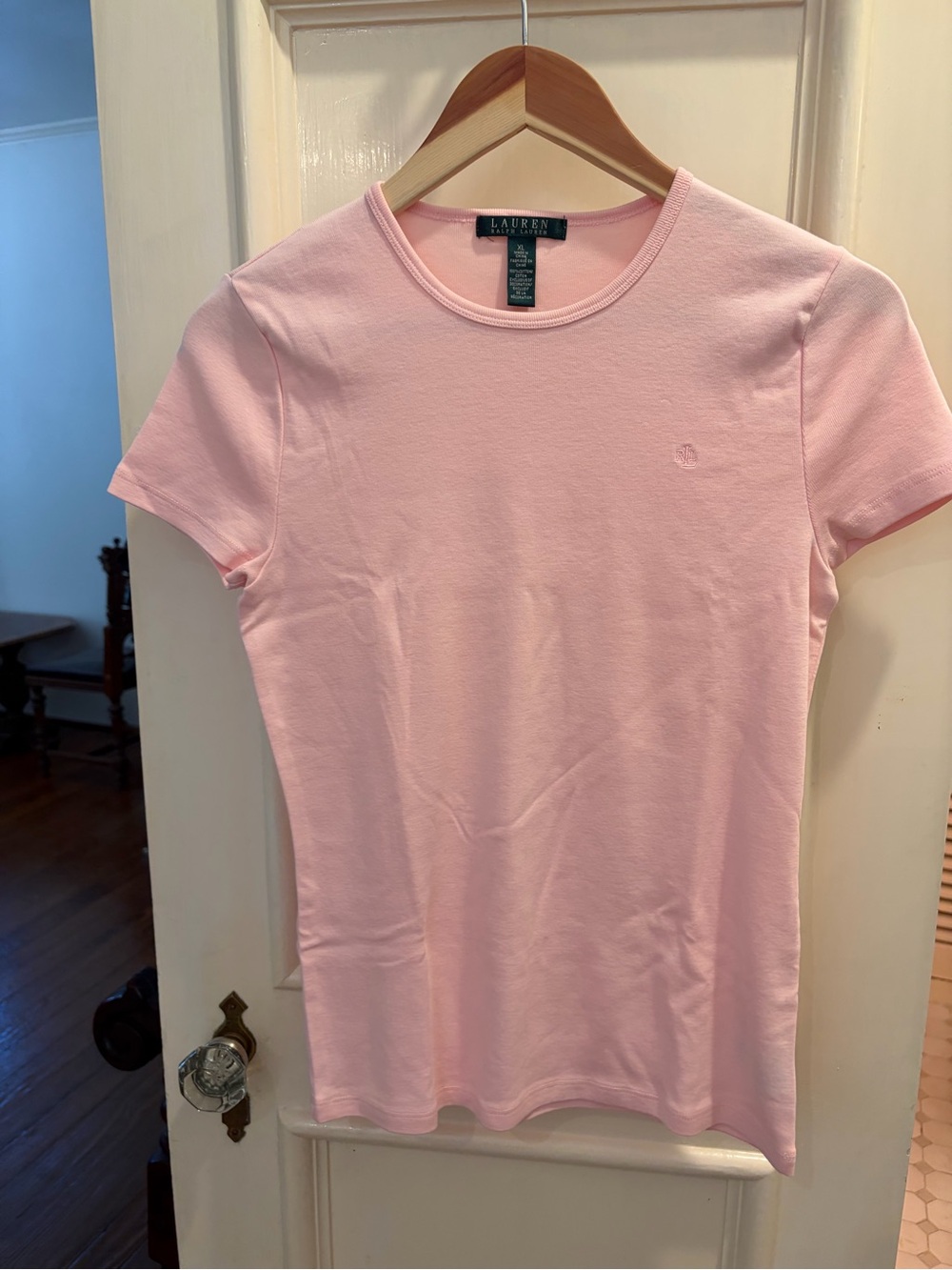 Ralph Lauren Light Pink Short-Sleeve Crewneck Tee